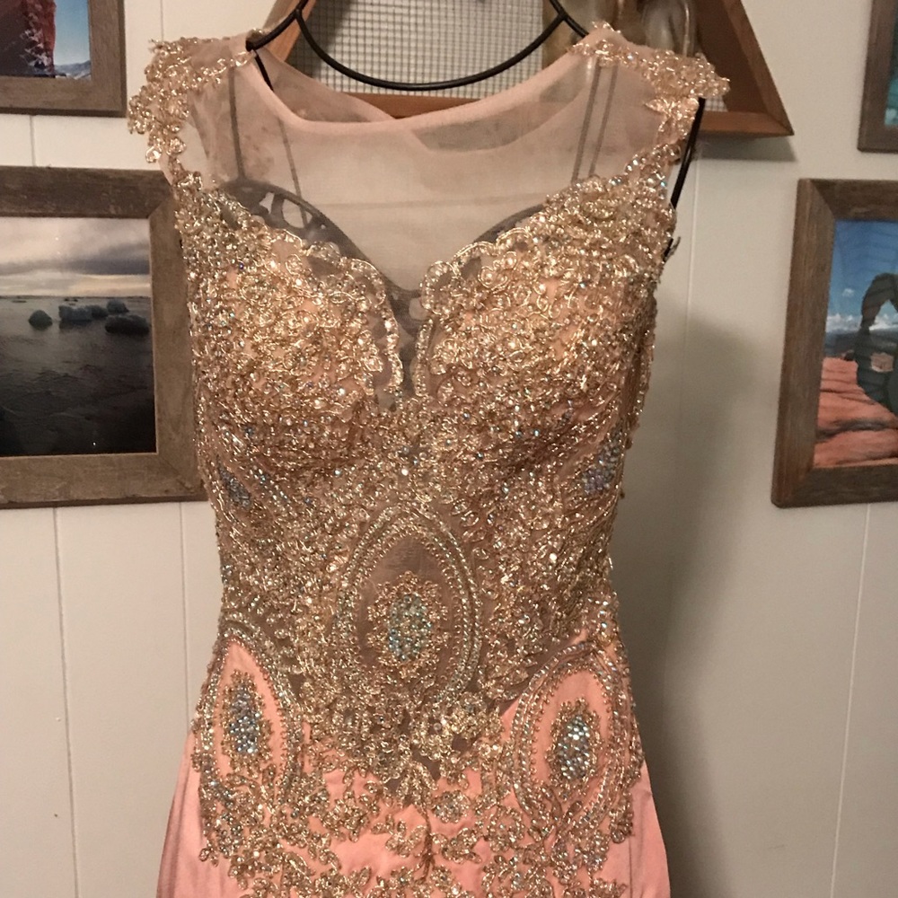 Zoey Grey Dusty Rose prom dress sz 2